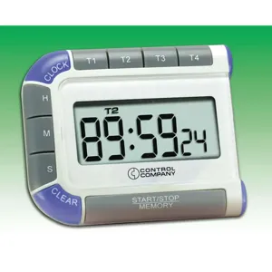 TRACEABLE 7074 Digital Timer 3/4 Inch Lcd 4 Channels | AF6DVT 9Y261