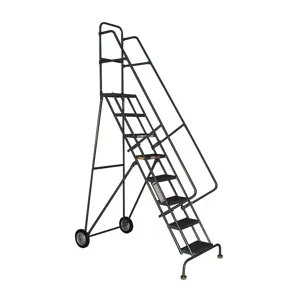 TRI-ARC KDRF110166 Rolling Ladder Unassembled Handrail Platform 100 Inch Height | AD9EFL 4RCR5