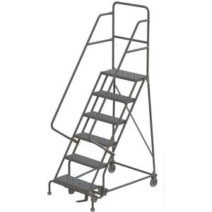 TRI-ARC KDSR107246 Rolling Ladder Unassembled Handrail Platform 70 Inch Height | AA6YXQ 15F015