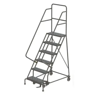 TRI-ARC KDSR107246 Rolling Ladder Unassembled Handrail Platform 70 Inch Height | AA6YXQ 15F015