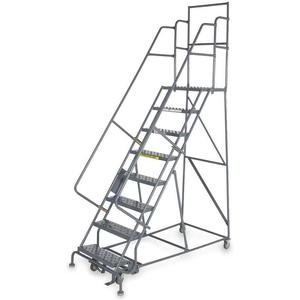 TRI-ARC KDSR108242-D2 Rolling Ladder Unassembled Handrail Platform 80 Inch Height | AA9CTZ 1CJJ2