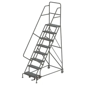 TRI-ARC KDSR108242 Rolling Ladder Unassembled Handrail Platform 80 Inch Height | AA6YYC 15F028