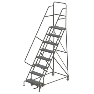 TRI-ARC KDSR108246 Rolling Ladder Unassembled Handrail Platform 80 Inch Height | AA6YXR 15F016