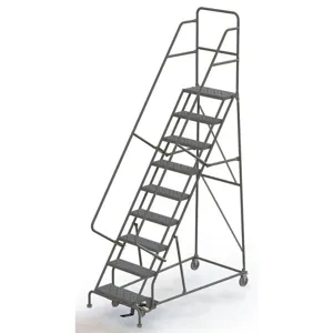 TRI-ARC KDSR109242 Rolling Ladder Unassembled Handrail Platform 90 Inch Height | AA6YYD 15F029