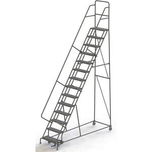 TRI-ARC KDSR114242 Rolling Ladder Unassembled Handrail Platform 140 Inch Height | AA6YYJ 15F034