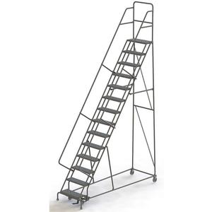 TRI-ARC KDSR114246 Rolling Ladder Unassembled Handrail Platform 140 Inch Height | AA6YXY 15F022