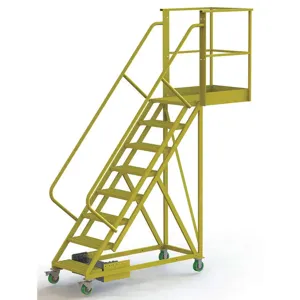 TRI-ARC UCU500830242 Rolling Ladder Unassembled Handrail Platform 80 inch Height | AA6YWY 15E996