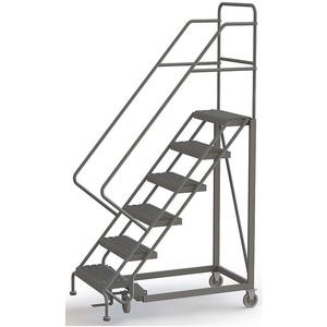TRI-ARC UKDEC106242 Rolling Ladder 6 Steps Serrated Tread | AF9ACV 29RJ40