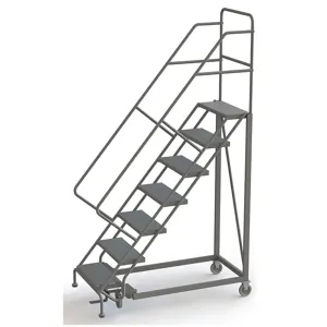 TRI-ARC UKDEC107246 Rolling Ladder 7 Steps Perforated Tread | AF9ADG 29RJ51