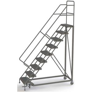 TRI-ARC UKDEC109242 Rolling Ladder 9 Steps Serrated Tread | AF9ACY 29RJ43