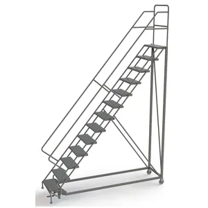 TRI-ARC UKDEC113246 Rolling Ladder 13 Steps Perforated Tread | AF8ZWQ 29RJ57