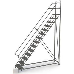 TRI-ARC UKDEC114242 Rolling Ladder 14 Steps Serrated Tread | AF9ADD 29RJ48