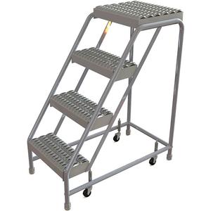 TRI-ARC WLAR004165 Rolling Ladder 4 Steps Serrated Tread | AF9AEK 29RJ82