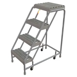 TRI-ARC WLAR004165 Rolling Ladder 4 Steps Serrated Tread | AF9AEK 29RJ82