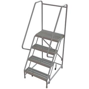 TRI-ARC WLAR104245 Rolling Ladder 4 Steps Serrated Tread | AF9AEV 29RJ94