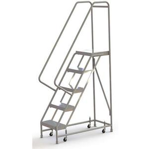 TRI-ARC WLAR105164 Rolling Ladder 5 Steps Serrated Tread | AF9AFF 29RK09