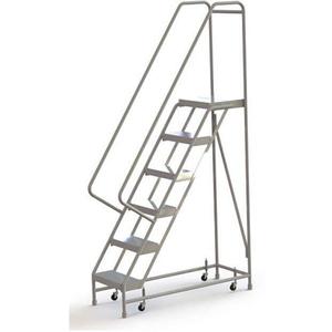 TRI-ARC WLAR106164 Rolling Ladder 6 Steps Serrated Tread | AF9AFG 29RK10