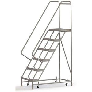 TRI-ARC WLAR106244 Rolling Ladder 6 Steps Serrated Tread | AF9AFN 29RK16