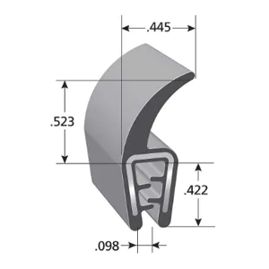 TRIM LOK INC DDA1501-100 Flap Seal Coe x 100 Feet | AD4VJF 44M858