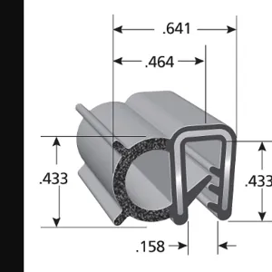 TRIM LOK INC DDA1549-25 Trim Seal Coex 25 Feet | AD4VJB 44M854