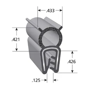 TRIM LOK INC DDA2513-328 Trim Seal Coex 328 Feet | AD4VHX 44M850