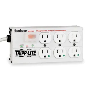 TRIPP LITE ISOBAR 6 ULTRA HG Surge Suppressor 12a 6 Outlet 15 Feet Gray | AE4CPB 5JJ97