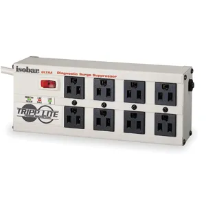 TRIPP LITE ISOBAR 8RM Surge Suppressor 12a 8 Outlet 12 Feet Gray | AE4CWT 5JK05