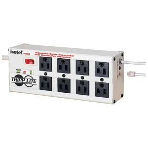 TRIPP LITE ISOTEL8 ULTRA Surge Suppressor 12a 8 Outlet 12ft White | AC6FBW 33L723