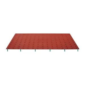 TUFTILE TT2460-SA-CRD-1 Ada Warning Pad Colonial Red 60 Inch Length x 24 Inch Width | AF7CVA 20VA61