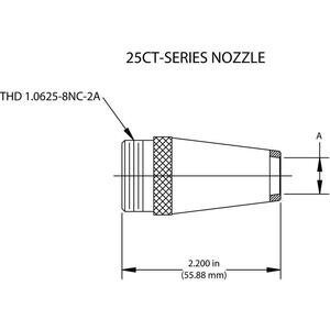 TWECO 12501441 Nozzle Bore 3/4 Inch Series 25 - Pack Of 2 | AC3MLV 2URX4