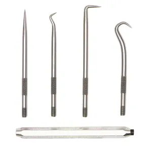 ULLMAN DEVICES H4W Pick And Hook Set Steel 5-9/16 Inch Length 4 pcs | AH8LHJ 38VY55