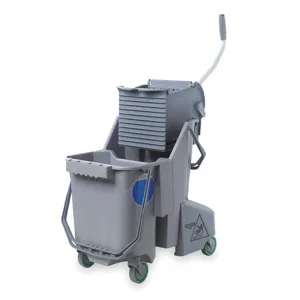 UNGER COMBG Mop Bucket And Wringer 32 Quart Gray | AC2ULC 2MXA3