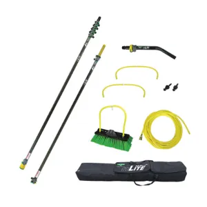 UNGER NLKU6 Water Fed Pole Kit 33 Feet Length Black | AF7JQL 21HN73