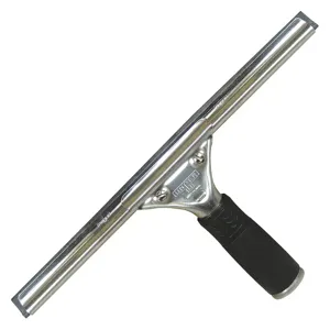 UNGER PR450 Window Squeegee Black/Silver 18 Inch Length | AH8DLE 38HY08