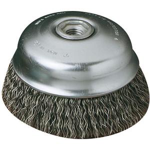 UNITED ABRASIVES-SAIT 09551 Crimped Wire Cup Brush 4 inch 9000 rpm | AH4RPK 35KH10