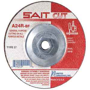 UNITED ABRASIVES-SAIT 22120 Abrasive Cut Wheel 4-1/2 Diameter x 0.093 Inch T 5/8 Inch Arbor Hole | AD6VLL 4AYF2