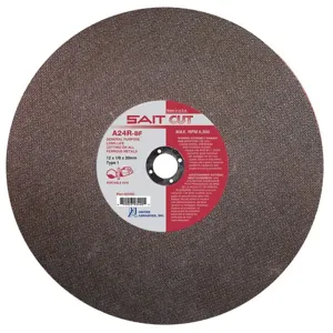 UNITED ABRASIVES-SAIT 23450 Abrasive Cut Wheel 14 Inch Diameter 0.125 Inch T 1 Inch Arbor Hole | AE4MGT 5LTR7