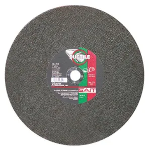 UNITED ABRASIVES-SAIT 23458 Abrasive Cut Wheel 14 Inch Diameter 0.125 Inch T 20mm Arbor Hole | AE4MGZ 5LTT6