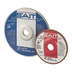 UNITED ABRASIVES-SAIT 29207 Fibre Sanding Disc 4-1/2 Inch 36 Grit White | AH4RQK 35KH34