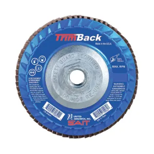 UNITED ABRASIVES-SAIT 70913 Flap Disc 80 Grit 5/8-11 inch Trimback | AH7BPK 36RD53