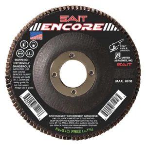 UNITED ABRASIVES-SAIT 71209 Flap Disc 4-1/2 Inch Zirconium 13300 rpm | AH4RRL 35KH59