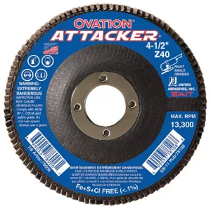 UNITED ABRASIVES-SAIT 76231 Arbor Mount Flap Disc 5 Inch 120 Fine | AE4MJK 5LTX7