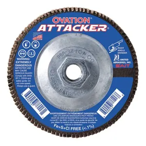 UNITED ABRASIVES-SAIT 76321 Arbor Mount Flap Disc 4-1/2 Inch 120 Fine | AE4MJP 5LTY5