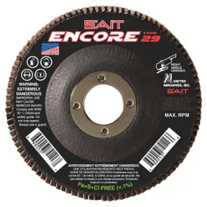 UNITED ABRASIVES-SAIT 79105 Flap Disc 4-1/2 Inch 36 Grit 13300 rpm | AH4RRR 35KH72