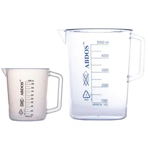 UNITED SCIENTIFIC P50908 Beaker 10000ml 1000ml Polypropylene Clear | AF7ZVT 23YW65