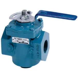 VAL-MATIC 5801.25RLT Plug Valve, 1 1/4 Inch, Lever Operated, FNPT | AE7BJT 5WMC8