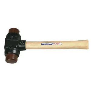 VAUGHAN SH150 Split Head Rawhide Hammer 24 Ounce Hickory | AE8CYP 6CLU1