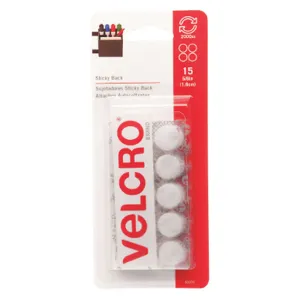 VELCRO 90070 Reclosable Fastener White 5/8 Inch Pk 15 | AF2BTA 6PXV1