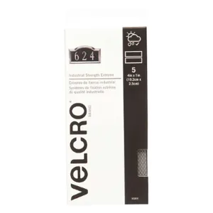 VELCRO 90800 Gray 1x4 Inch - Pack Of 5 | AF2BTH 6PXV8