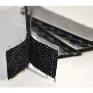 VELCRO G1X4K72 Hook Loop Set 1 Inch x 4 Inch Black - Pack Of 50 | AE4DFV 5JLH4